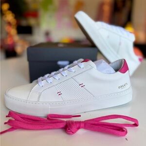 Greats Brooklynn Royale 2.0 sneakers women's 10 pink and white NWT